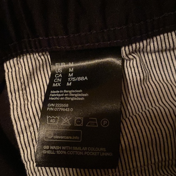 H&M men’s jogger pants, medium, black - Picture 5 of 7